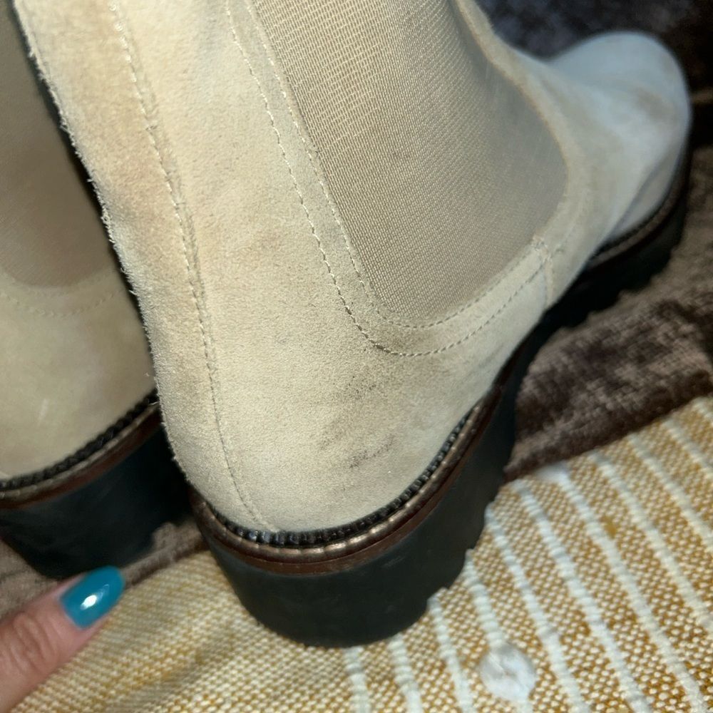 Caslon Light Tan Suede Ankle Boots - Picture 8 of 9